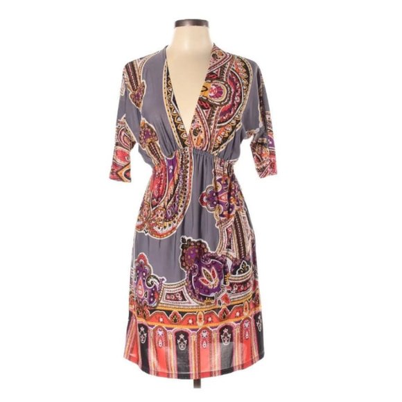 Christina Love Dresses & Skirts - Colorful Dress w/ base color grey